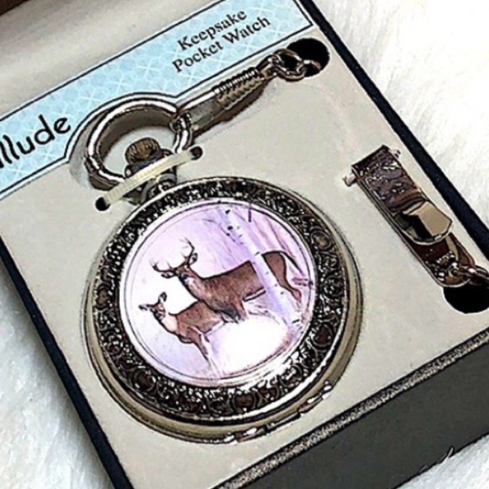 Keepsake Pocket Watch - Deer